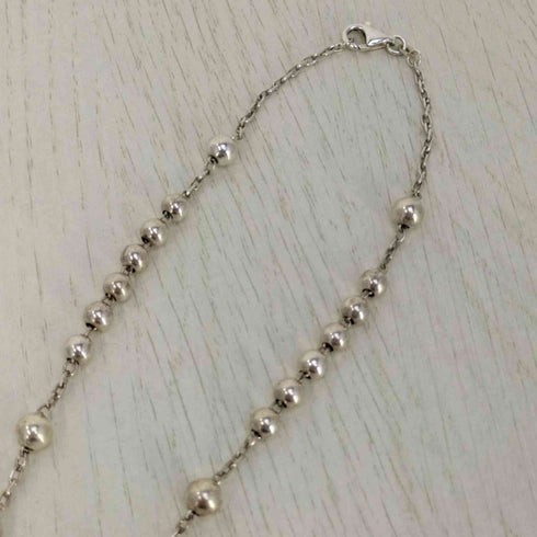 ドルチェアンドガッバーナ DOLCE&GABBANA 1AM NC16 AGRE 7525 PZ ボールチェーン 十字架 ネックレス メンズ