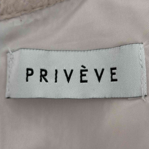 プリヴェヴェ PRIVEVE THE PIPING PUFF SLEEVE DRESS レディース FREE