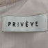 プリヴェヴェ PRIVEVE THE PIPING PUFF SLEEVE DRESS レディース FREE