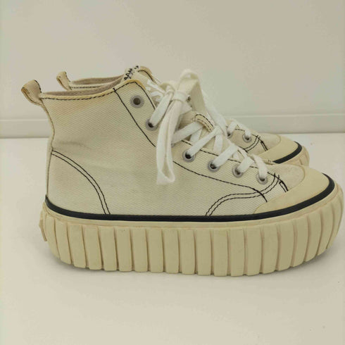 ディーゼル DIESEL 22SS HANAMI high cut キャンバス 厚底ハイカットスニーカー レディース JPN:23