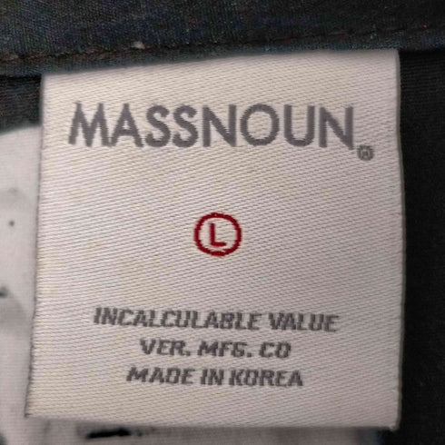 マスノウン MASSNOUN グレネード アロハシャツ メンズ JPN:L