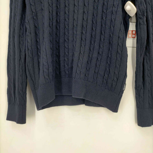 パパス papas papas+ カシミヤ混コットンケーブルニット メンズ JPN:L