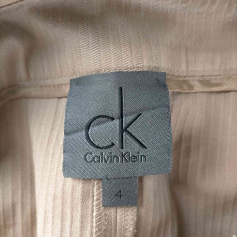 シーケーカルバンクライン ck Calvin Klein ウエストマーク スタンドカラージャケット プリーツスカート レディース S