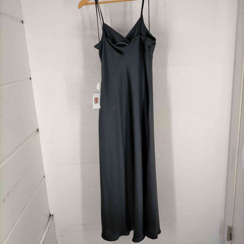 ザラ ZARA フロントボタンサテンキャミワンピース レディース JPN:M
