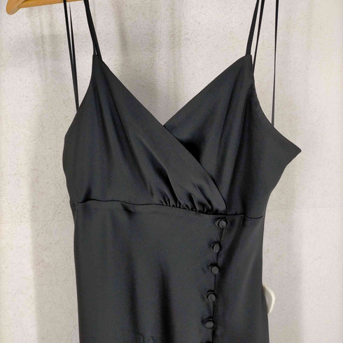 ザラ ZARA フロントボタンサテンキャミワンピース レディース JPN:M