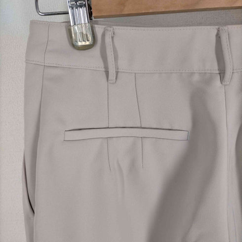 ナチュラルビューティーベーシック NATURAL BEAUTY BASIC 21SS ノータック スラックス ストレートワイドパンツ レディース JPN:M