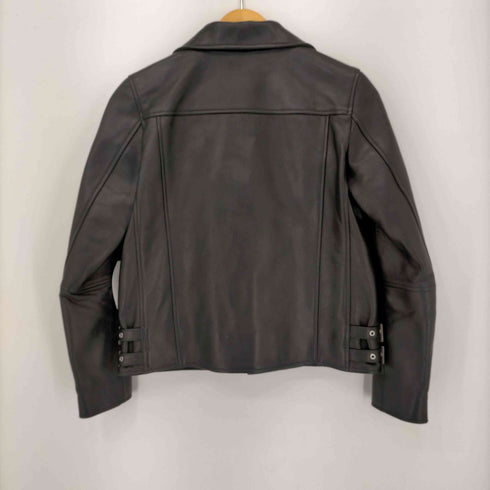ユナイテッドアローズ UNITED ARROWS ラムレザーダブルライダースジャケット レディース JPN:38