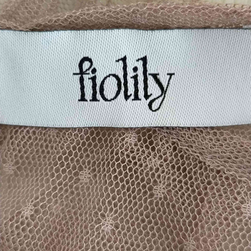 fiolily ドットチュールアシンメトリートップス レディース FREE