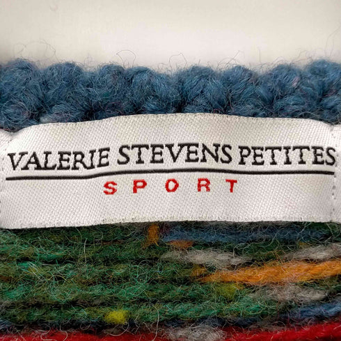 フルギ valerie stevens ネイティブ柄ウールローゲージニットカーディガン レディース PL