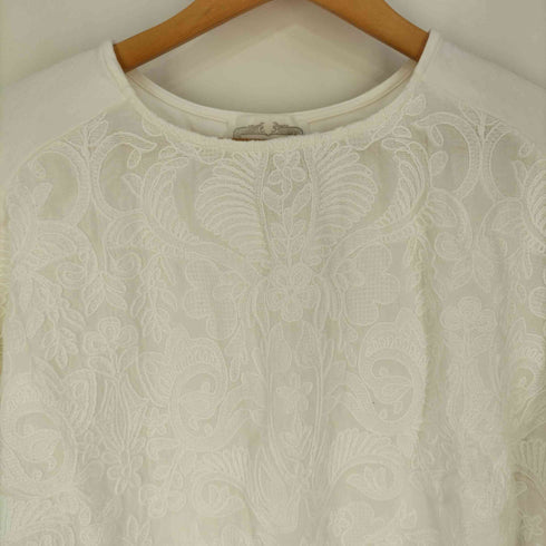 ビアズリー BEARDSLEY ドット刺繍ブラウス レディース FREE