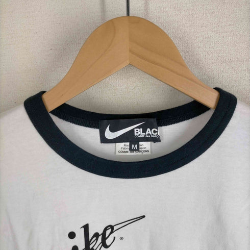 ブラックコムデギャルソン BLACK COMME des GARCONS AD2020 Swoosh Logo Ringer T-shirts レディース JPN:M
