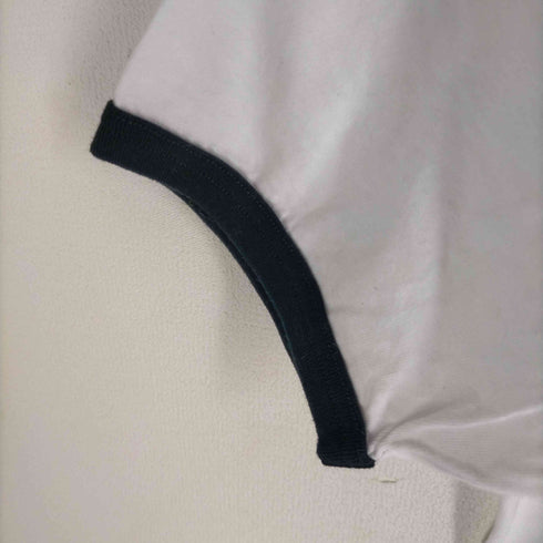 ブラックコムデギャルソン BLACK COMME des GARCONS AD2020 Swoosh Logo Ringer T-shirts レディース JPN:M