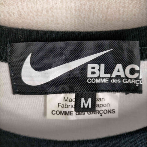 ブラックコムデギャルソン BLACK COMME des GARCONS AD2020 Swoosh Logo Ringer T-shirts レディース JPN:M