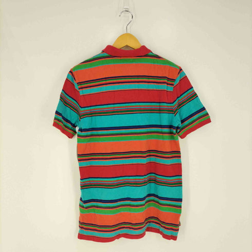 ポロバイラルフローレン Polo by RALPH LAUREN ポニー刺繍 マルチカラー ボーダー 鹿の子ポロシャツ メンズ 170