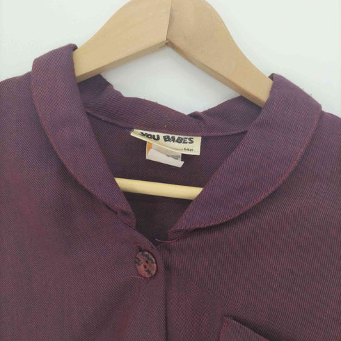 フルギ you babes 70-80S 丸襟 ポリコットン L/S シャツ レディース import:S