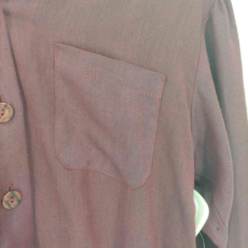 フルギ you babes 70-80S 丸襟 ポリコットン L/S シャツ レディース import:S