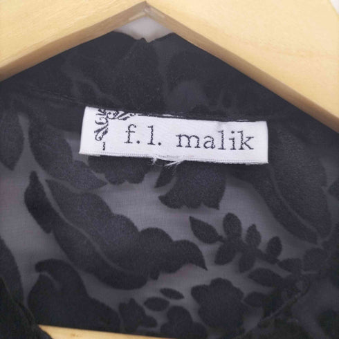 f.1.malik フロッキー フラワー シースルー L/S シツ レディース