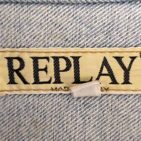 リプレイ REPLAY ボックスシルエット デニムジャケット メンズ import:XL