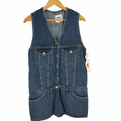 ザラ ZARA デニムサロペット レディース JPN:L