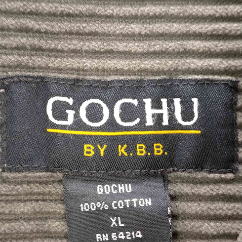 GOCHU by KBB 太畝 コーデュロイ シャツ メンズ import:XL