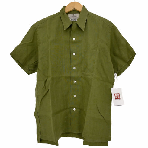 グレンオーバー GLENOVER リネン100 オープンカラーシャツ メンズ JPN:M