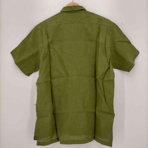 グレンオーバー GLENOVER リネン100 オープンカラーシャツ メンズ JPN:M