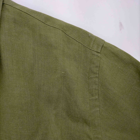 グレンオーバー GLENOVER リネン100 オープンカラーシャツ メンズ JPN:M