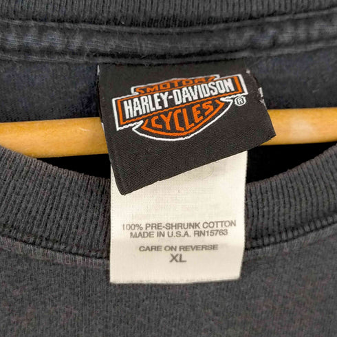 ハーレーダヴィットソン HARLEY DAVIDSON 00S USA製 ©2001 Hanesボディ 両面プリント Tシャツ メンズ import:XL