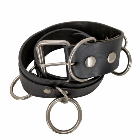 トリプルシックスレザーウェア 666 Leather Wear シドヒヴィシャスリング 5連 ベルト メンズ ML