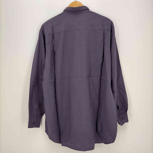 パパス papas シルク100 レギュラーシャツ メンズ import:M