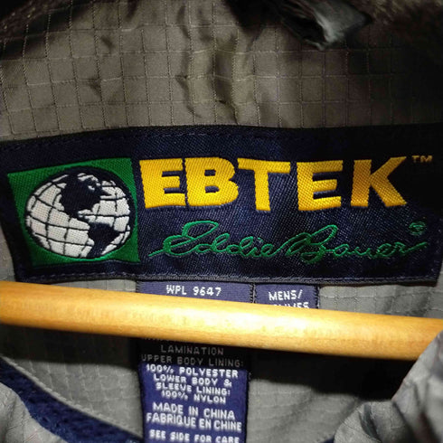 エディーバウアー Eddie Bauer EBTEK バイカラーリップストップナイロンジャケット ドローコード メンズ import:S