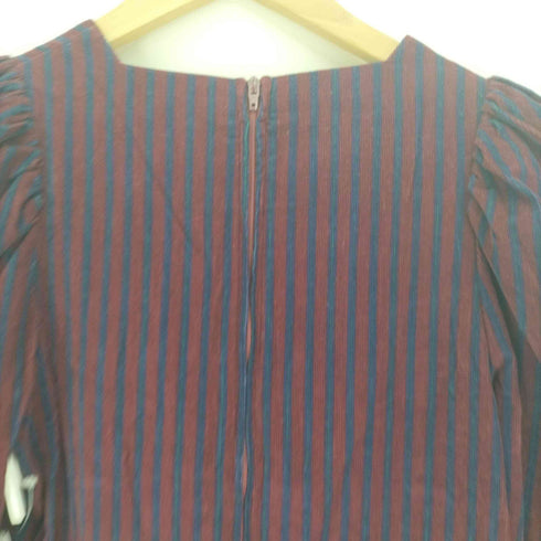 ローラアシュレイ LAURA ASHLEY 90S 英国製 ストライプ コーデュロイ ドレス ワンピース レディース UK 10