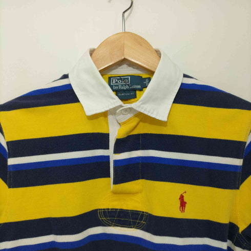 ポロバイラルフローレン Polo by RALPH LAUREN ポニー刺繍 ボーダー ポロシャツ メンズ import:S