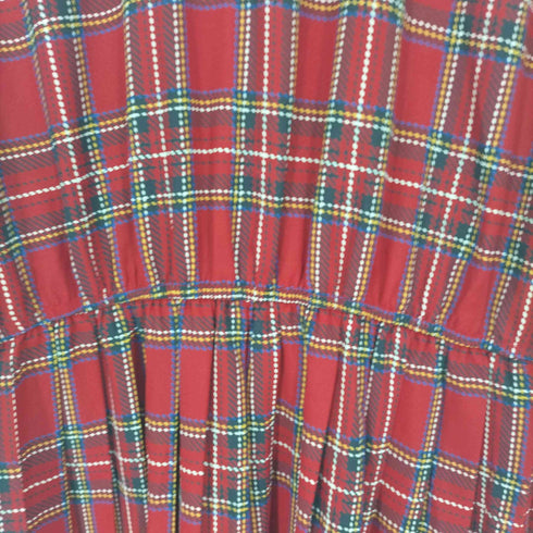 LESLIE FAY 90S チェック 柄 L/S シャツ ワンピース レディース
