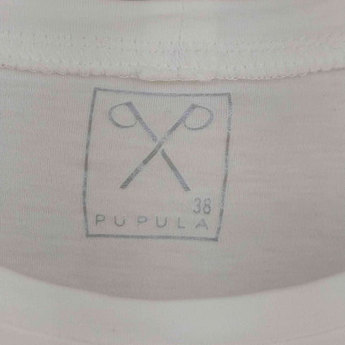 ププラ PUPULA ビーズ刺繍 ロンT レディース