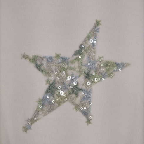 ププラ PUPULA ビーズ刺繍 ロンT レディース