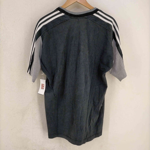 アディダス adidas ワンポイントロゴ ラインスリーブ Tシャツ メンズ import:L