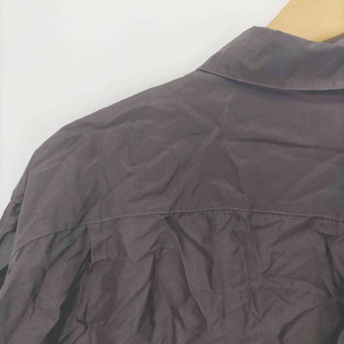 100% SOIE LAVEE シルク オープンカラー シャツ レディース 42/44