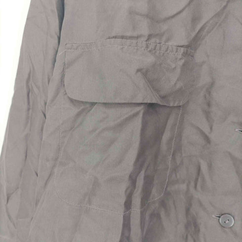 100% SOIE LAVEE シルク オープンカラー シャツ レディース 42/44