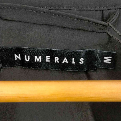 ヌメラルズ NUMERALS セットアップ コンシールジップ ロゴプリントテーラードジャケット テーパードパンツ メンズ M