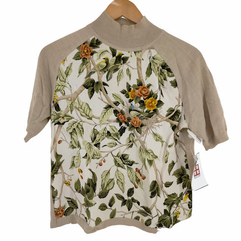 フルギ LA JOCONDE リーフ柄 半袖ニット レディース