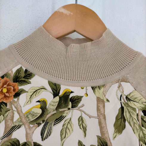 フルギ LA JOCONDE リーフ柄 半袖ニット レディース