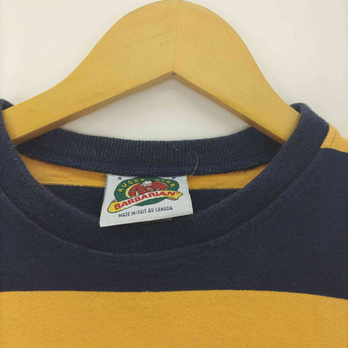 バーバリアン BARBARIAN 90S カナダ製 ボーダー S/S Tシャツ メンズ import:S