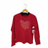 リーバイスレッド Levis RED ハートプリントヘンリーネック長袖TEE レディース import:L
