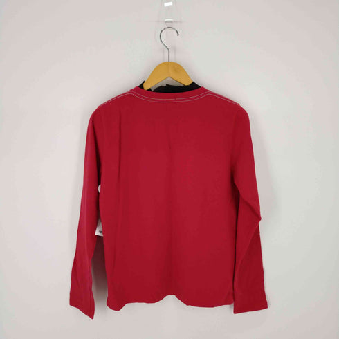リーバイスレッド Levis RED ハートプリントヘンリーネック長袖TEE レディース import:L