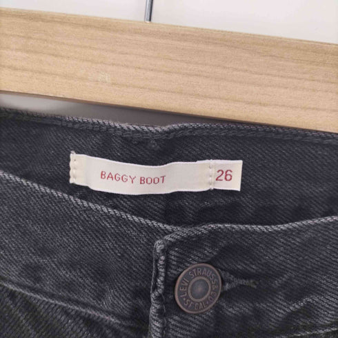 リーバイス Levis PREMIUM BAGGY BOOT ブーツカット ブラック デニム パンツ レディース 26