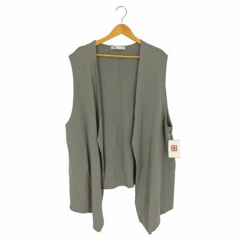 ザラ ZARA ロングニットベスト レディース import:S