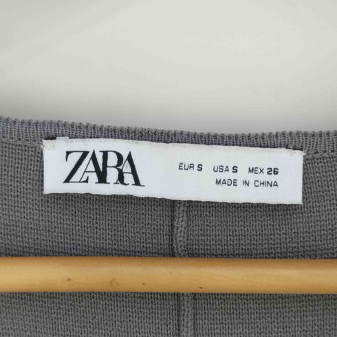 ザラ ZARA ロングニットベスト レディース import:S