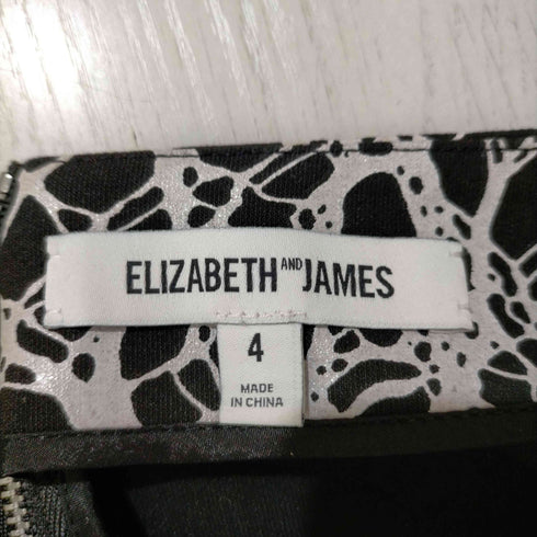 エリザベスアンドジェームズ Elizabeth and James 総柄 タイトスカート レディース JPN:4