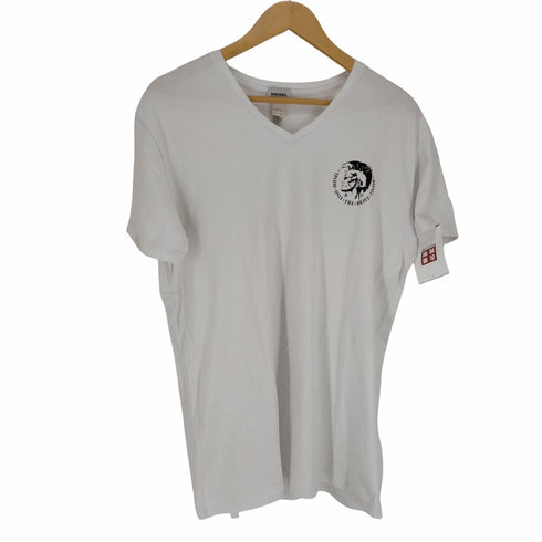 ディーゼル DIESEL ロゴプリントVネックS/S カットソー メンズ JPN:XXL